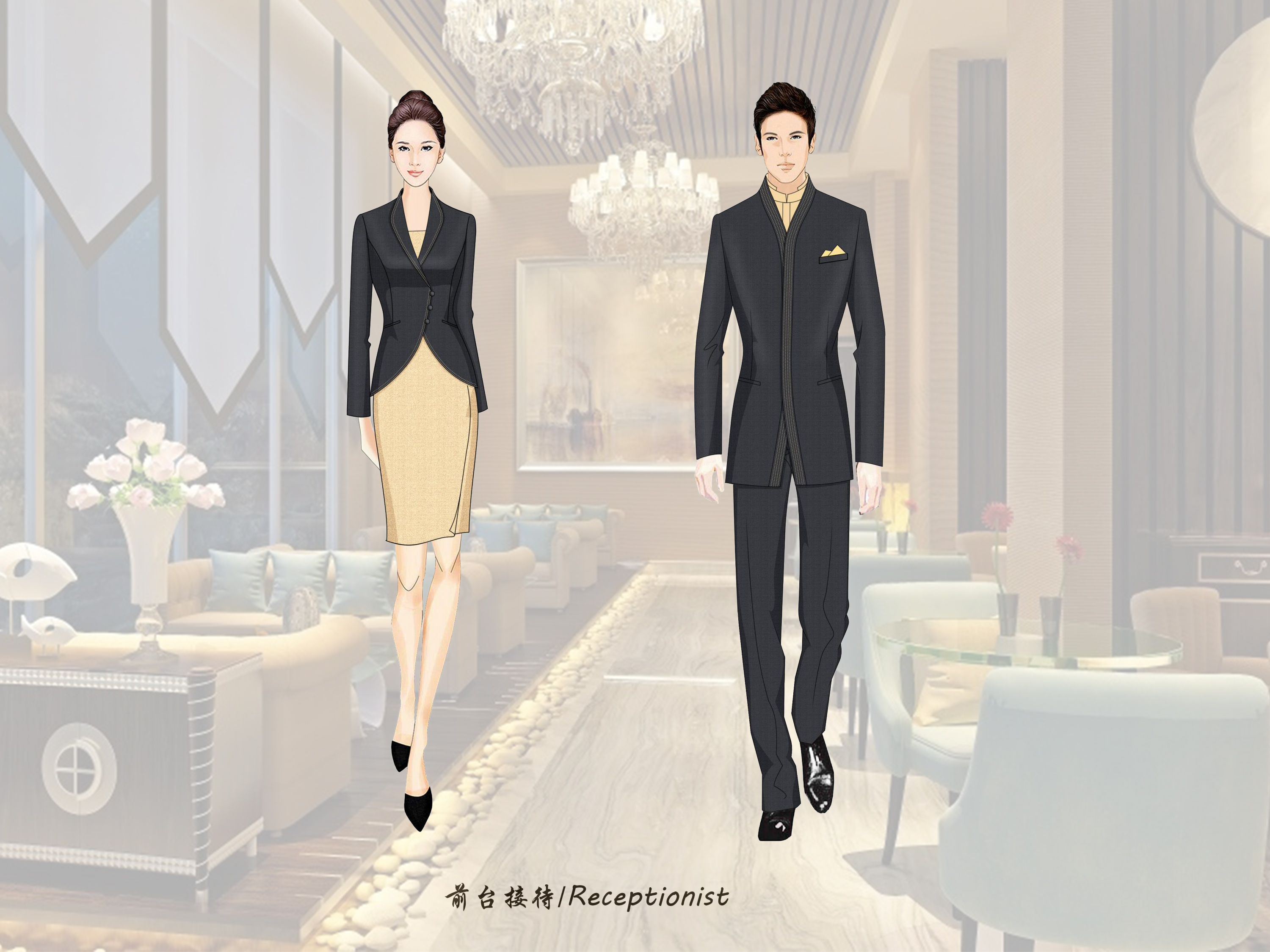 成都酒店制服定做要怎么做好？【金剪子服裝】